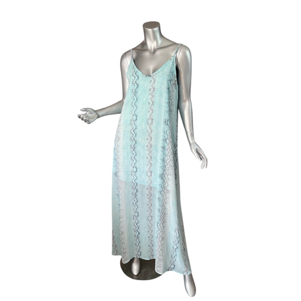 White Birch Blue Maxi Dress Women’s Small / Medium Sleeveless Dress Lined